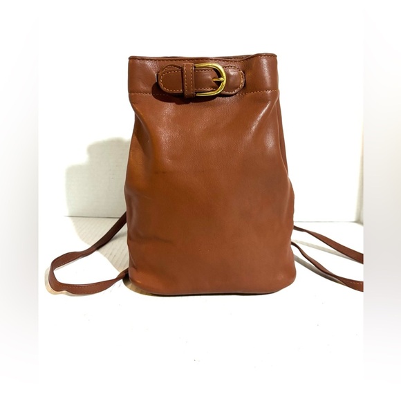 Vintage Brown Leather Backpack